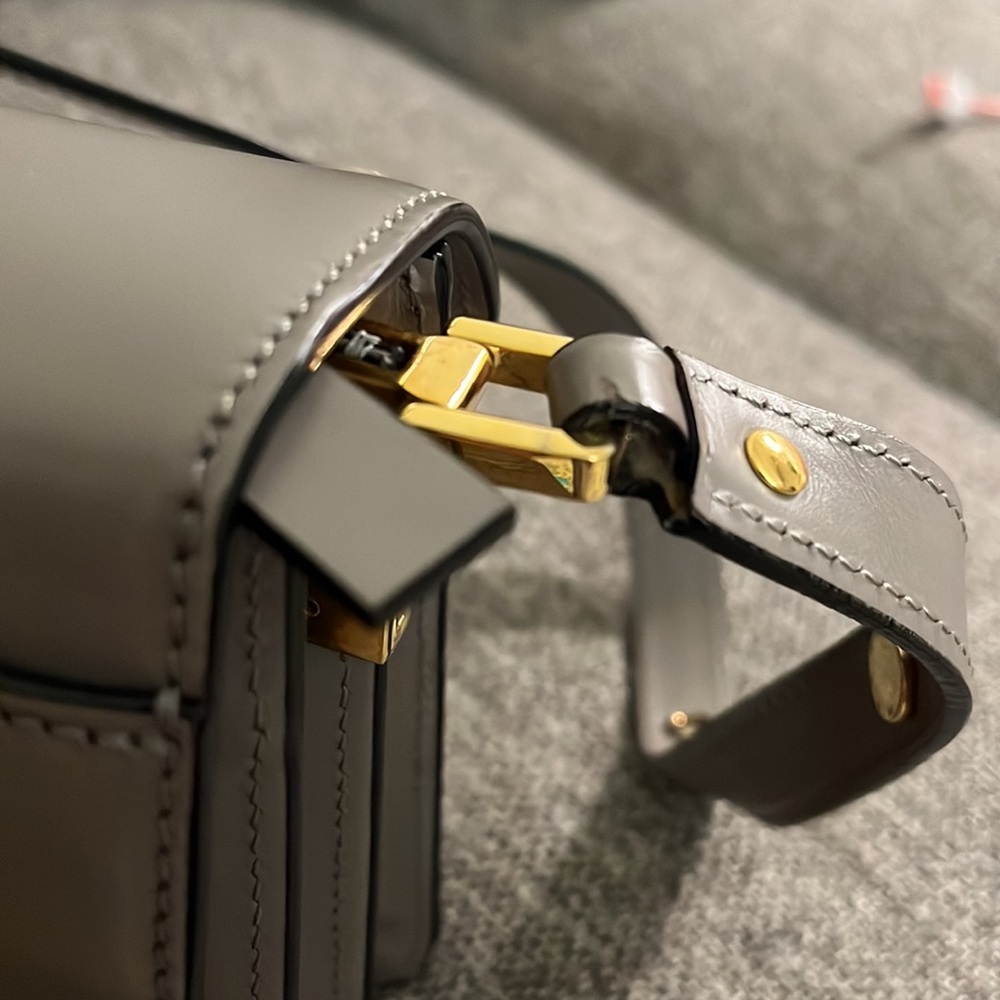Marni Gray Medium Trunk Leather Bag Crossbody - Picture 11 of 14